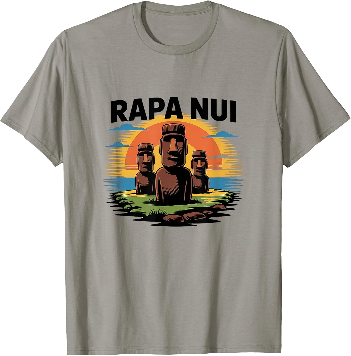Rapa Nui Easter Island Moai Head Statues Merch