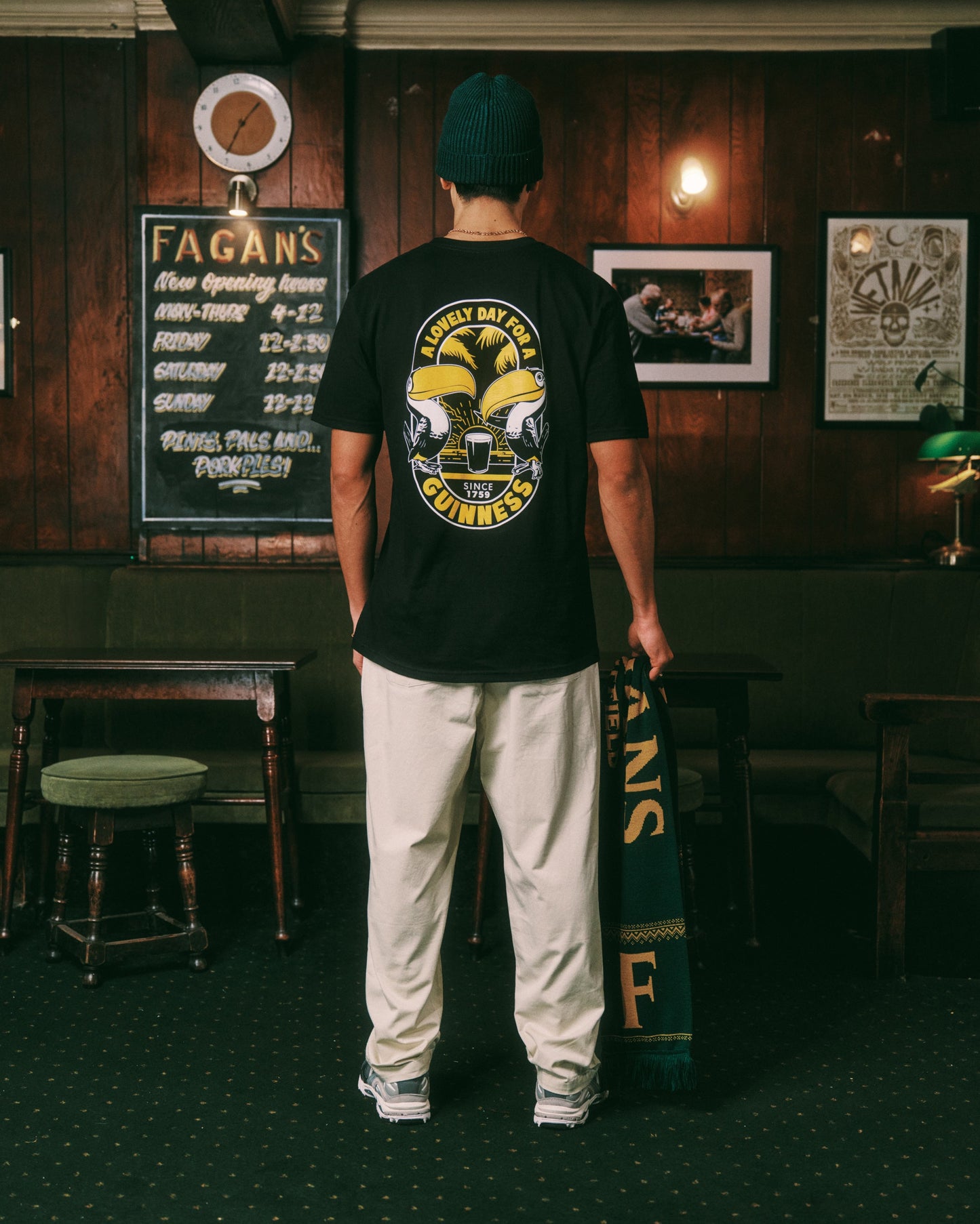 Guinness x UN:IK 'Tropical' Tee - Black