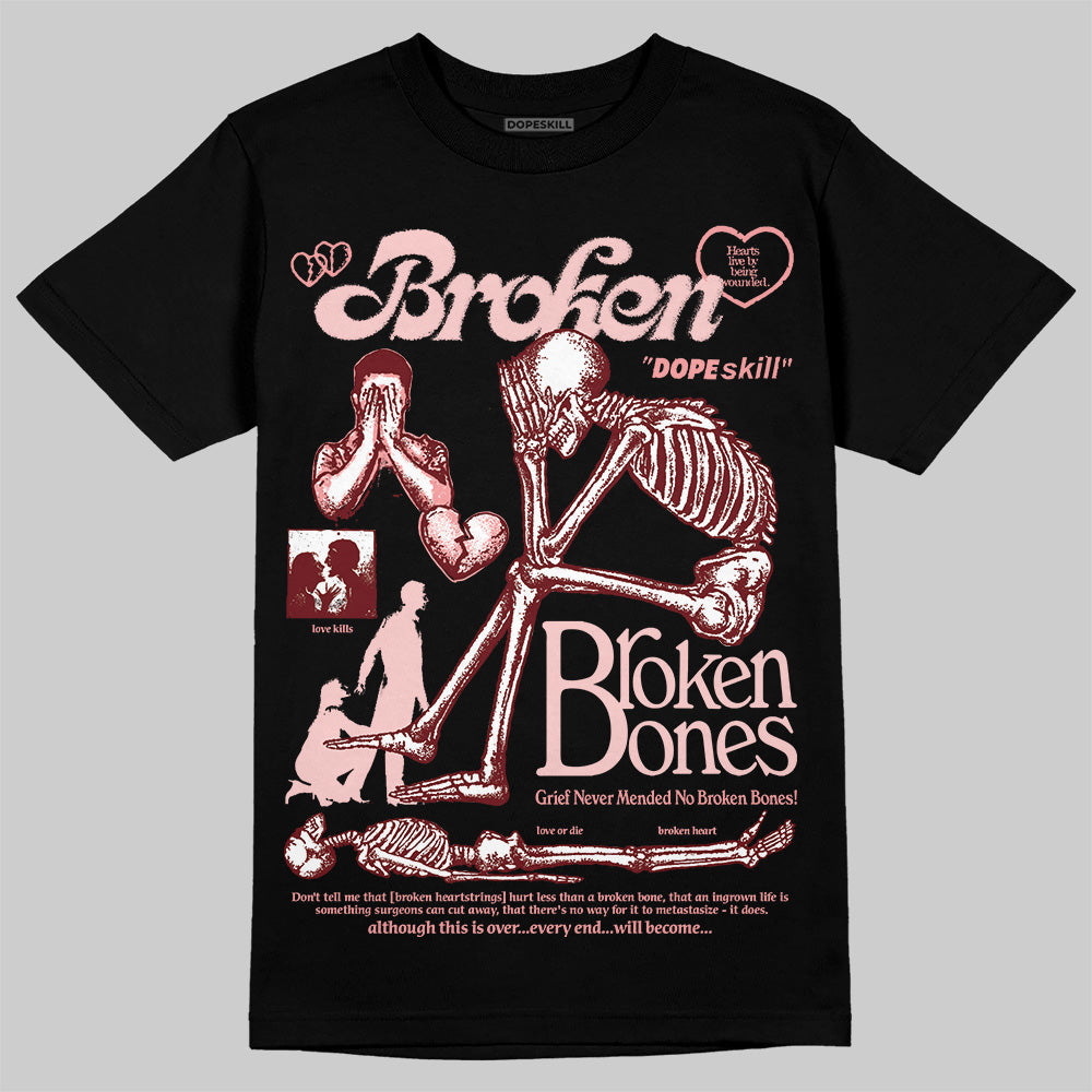 VALENTINE'S Day 3s DopeSkill T-Shirt Broken Bones Graphic