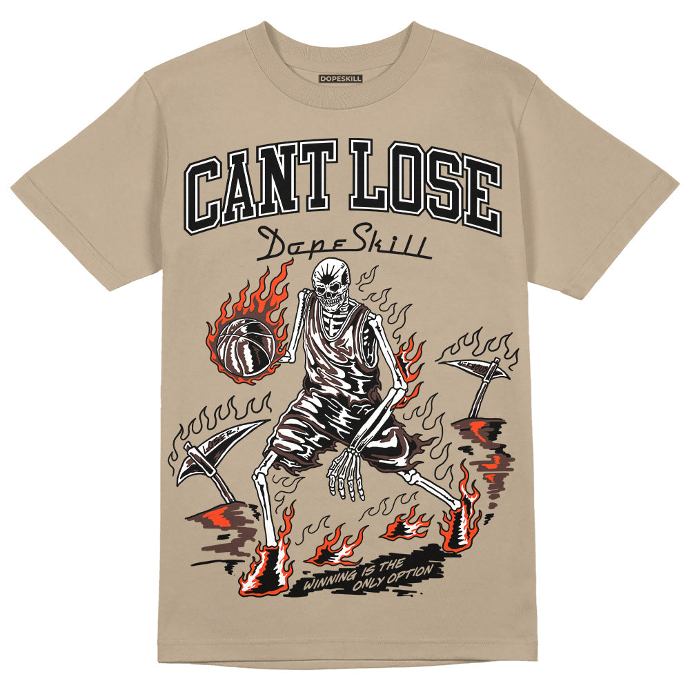 Latte 1s DopeSkill Medium Brown T-shirt Cant Lose Graphic