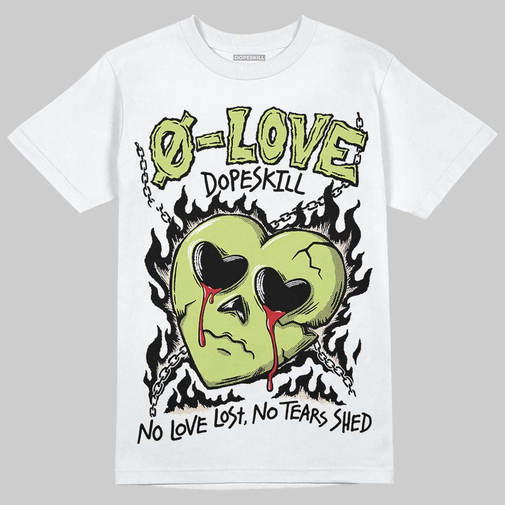 Luminous Green 5s DopeSkill T-Shirt Crying Heart Graphic