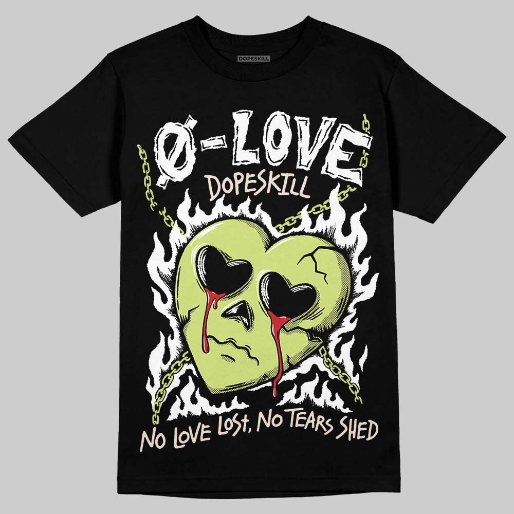 Luminous Green 5s DopeSkill T-Shirt Crying Heart Graphic