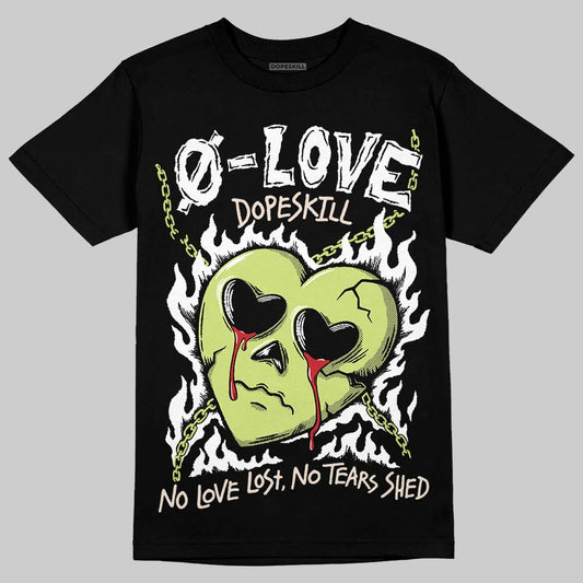 Luminous Green 5s DopeSkill T-Shirt Crying Heart Graphic