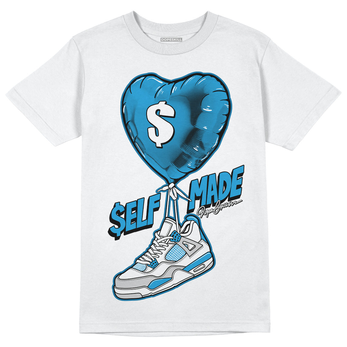 Military Blue 4s DopeSkill T-Shirt Self Made Graphic