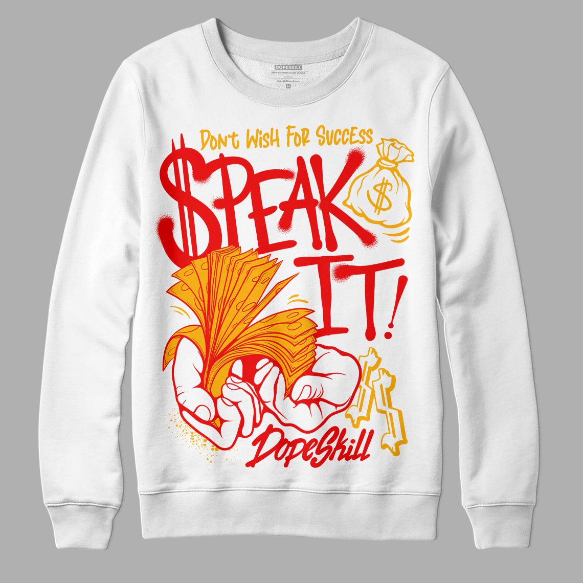 Red Collection DopeSkill Sweatshirt Speak It Graphic