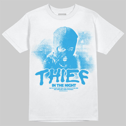 Military Blue 4s DopeSkill T-Shirt Thief In The Night Graphic