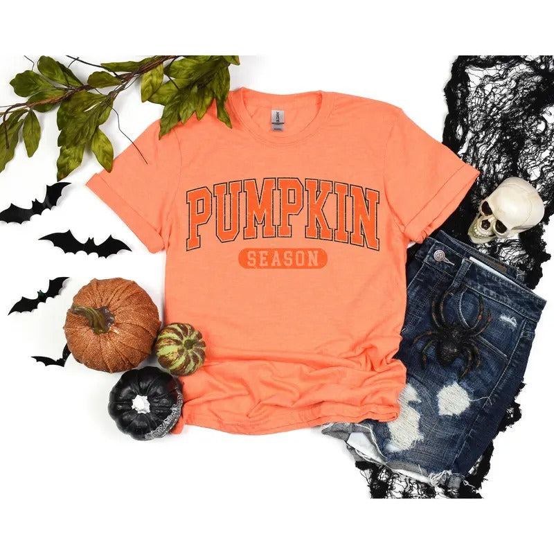 # 822 -Pumpkin Season - Print Unisex Crew neck Tee T-shirt Comfort Fabric Hoodie, Sweatshirt | HypeCrazeTee.com
