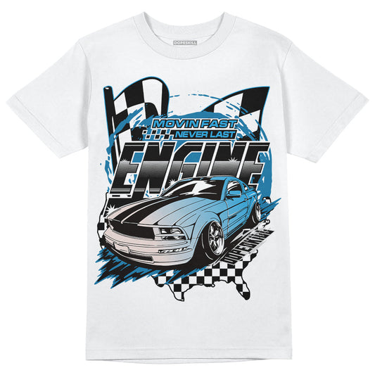 Military Blue 4s DopeSkill T-Shirt ENGINE Tshirt Graphic