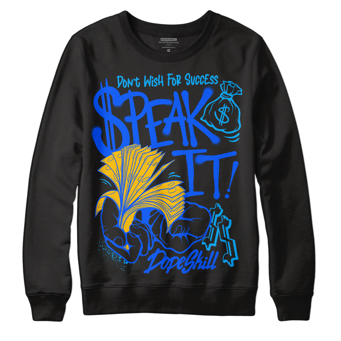 Royal Blue Collection DopeSkill Sweatshirt Speak It Graphic