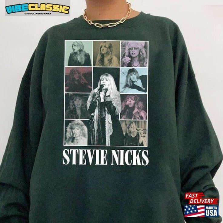 90S Stevie Nicks Unisex Sweatshirt Graphic Music Tour 2024 Sweatshirt Classic T-Shirts, Hoodie | HypeCrazeTee.com