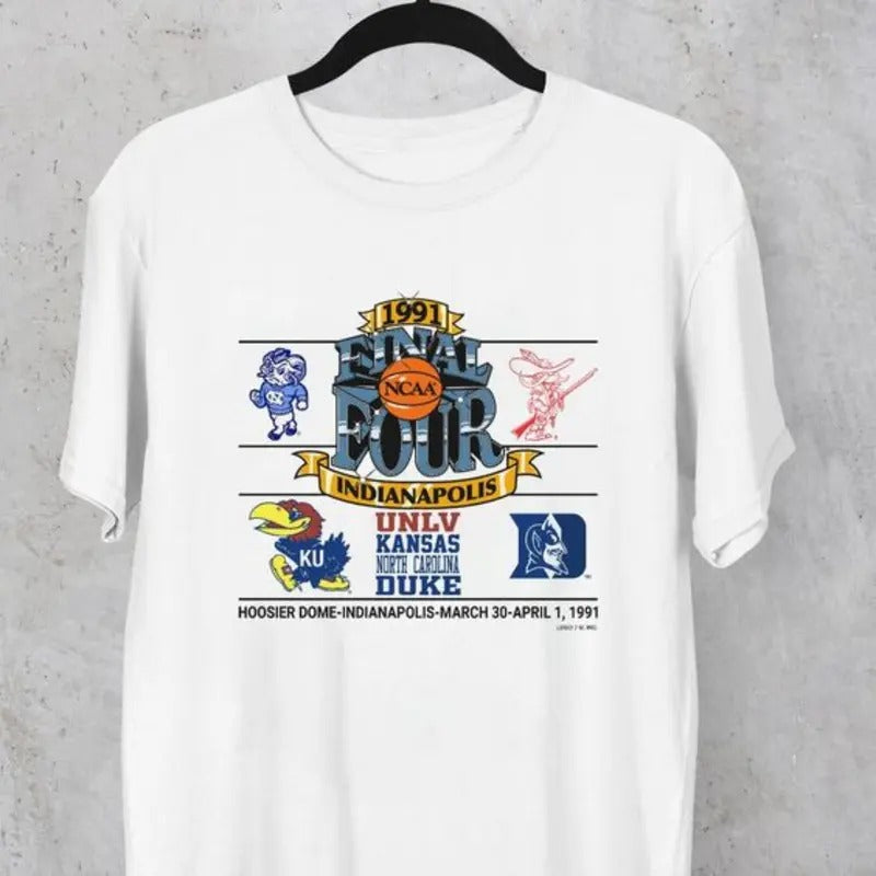 90s 80s Vintage 1991's Final Four Indianapolis T-Shirt Hoodie, Sweatshirt | HypeCrazeTee.com