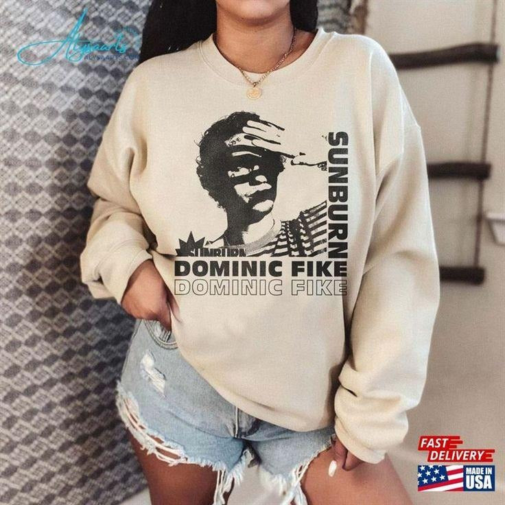 90s Dominic Fike Sunburn Album Sweatshirt, Fan Favorite Design T-Shirts, Hoodie | HypeCrazeTee.com