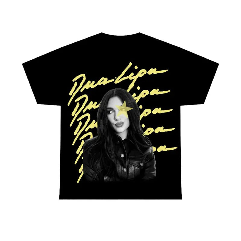 90s Music shirt Yellow Star Dua L Shirt, Gift Fans Tee Hoodie, Sweatshirt | HypeCrazeTee.com