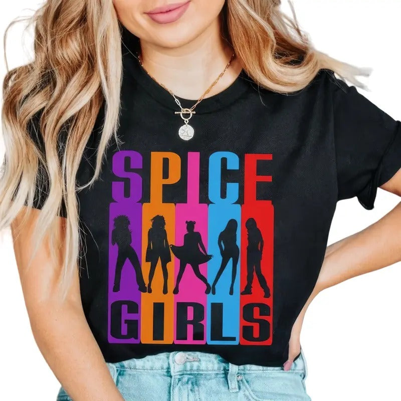 90s Nostalgia Spice Girls T-Shirt Collection Hoodie, Sweatshirt | HypeCrazeTee.com