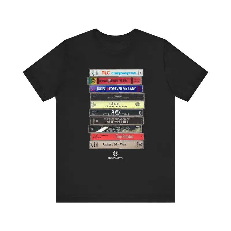 90s R & B Cassette Tape Tea Music Lover Gift Rhythm Blu3s Cassette Tape Shirt Old School Music 90s Rnb Cassette Unisex...