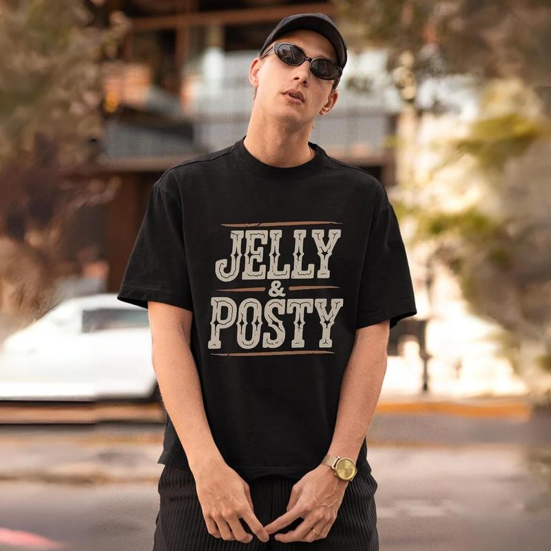 90s Vintage Retro Jelly Posty Classic Quote Print Fans Music Tour Concert Casual Short Sleeve Cotton T-Shirts, Hoodie, Sweatshirt