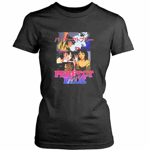 90s Kirigoe Mima Vintage Perfect Blue Womens T-Shirt Tee
