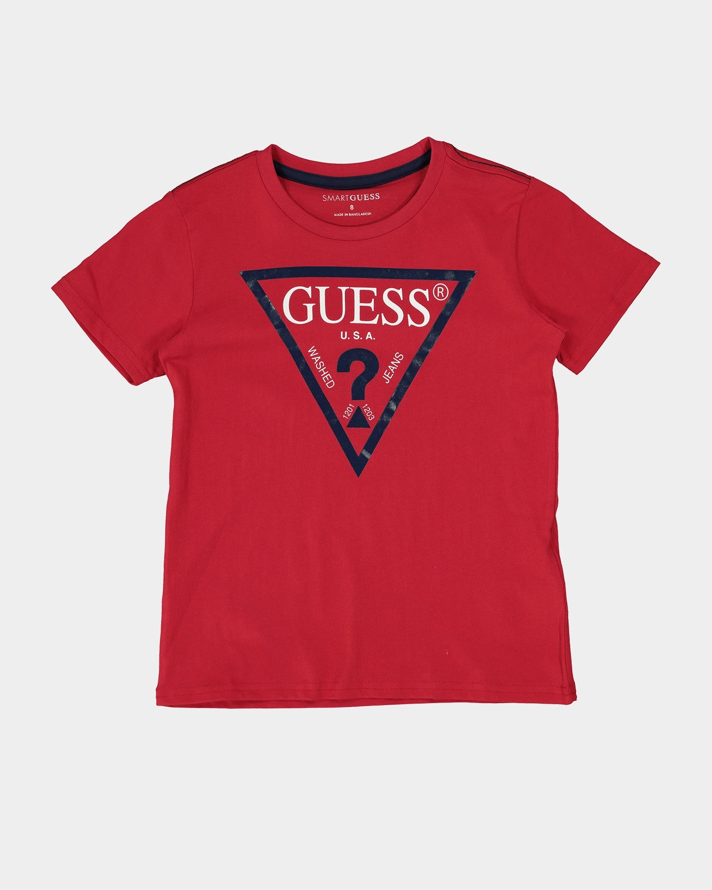 Guess Mainline Kid's Core Short Sleeve T-Shirt True Red Hot