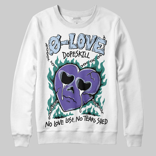 Grape 5s DopeSkill Sweatshirt Crying Heart Graphic