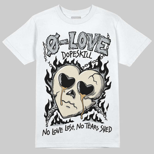 Reverse Metallic 5s DopeSkill T-Shirt Crying Heart Graphic