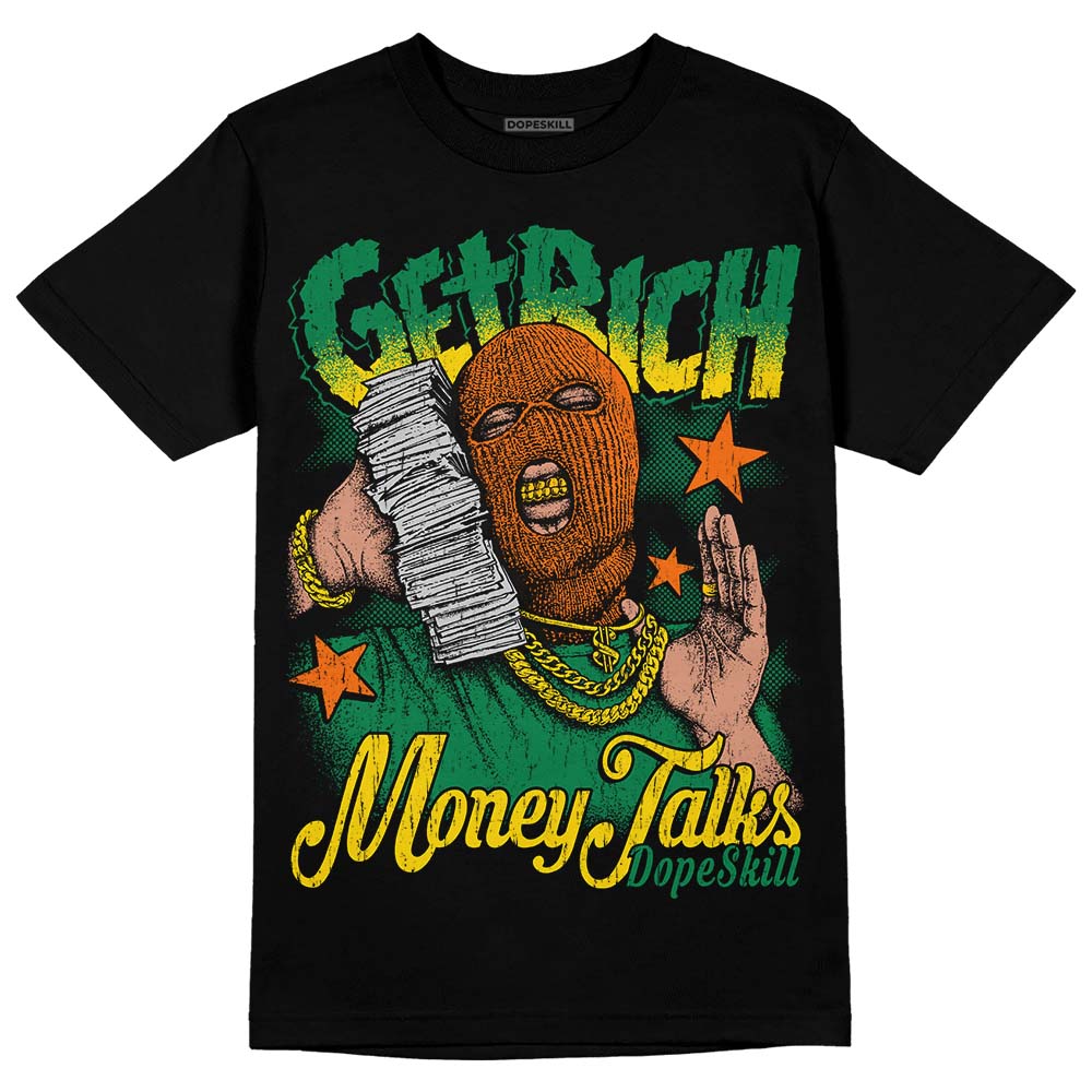 Green Collection DopeSkill T-Shirt Get Rich Graphic