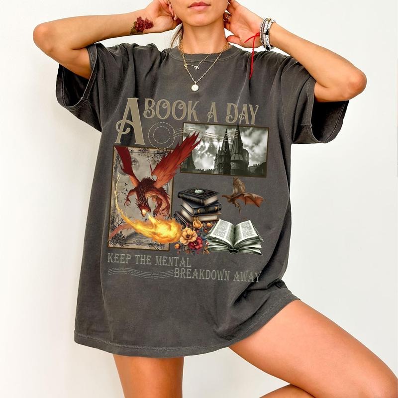 A Book a Day Keeps Mental Breakdown Away shirt , Book Lover , Fantasy Book Tee , Therapy for Mental Breakdown shirt...