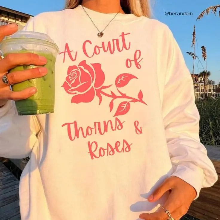 Court Thorns Roses Feyre Rhysand Acotar Bookish Bat Reader T-Shirts, Hoodie, Sweatshirt