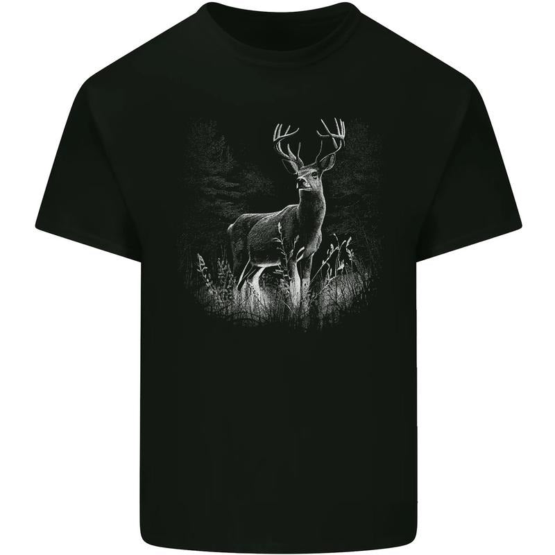 A Stag Deer Mens Cotton T-Shirt Tee Top Made in USA Hoodie, Sweatshirt | HypeCrazeTee.com