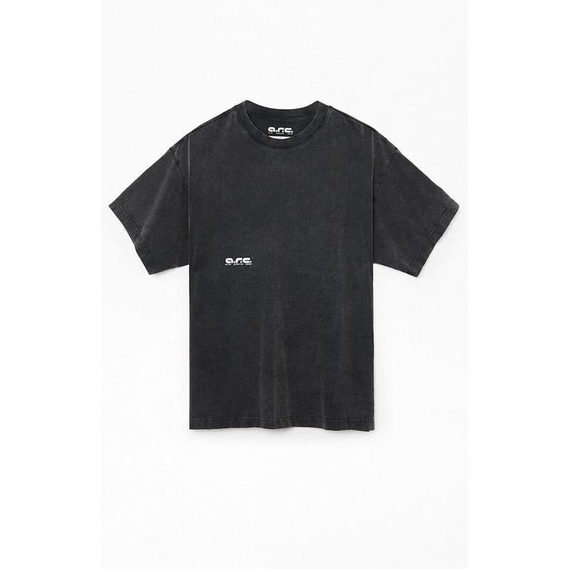 A.R.C. Men's Black Vintage Wash Comfort Heavyweight T-Shirt Hoodie, Sweatshirt | HypeCrazeTee.com