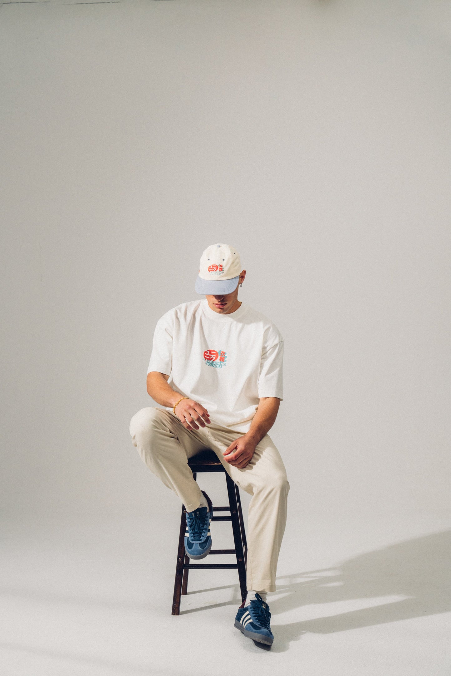 A Thousand Futures 'Lucky Cat' Tee - Vintage White