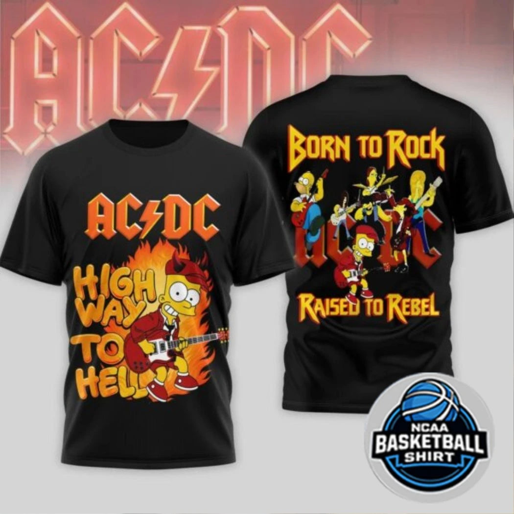 AC DC The Simpsons Highway To Hell T-Shirt