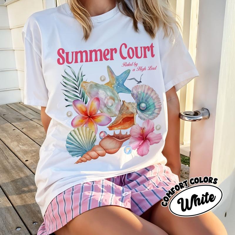 ACOTAR Summer Court Comfort Colors Shirt, High Lord Court Of Mist and Fury T Shirt, Summer Bookish Tee, Gift For Book...
