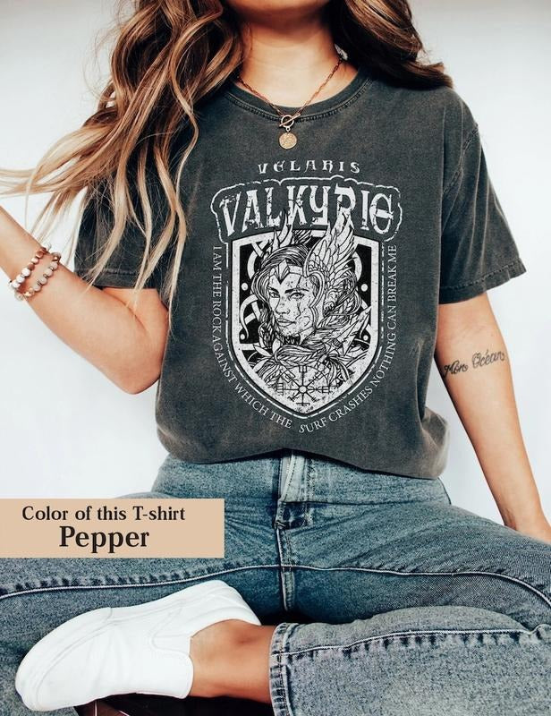ACOTAR Valkyrie T-shirt, Vintage Acotar T-shirt, Acotar Fan Club Art Gift, Vintage Bookish Tee, Retro Acotar T-shirt,...