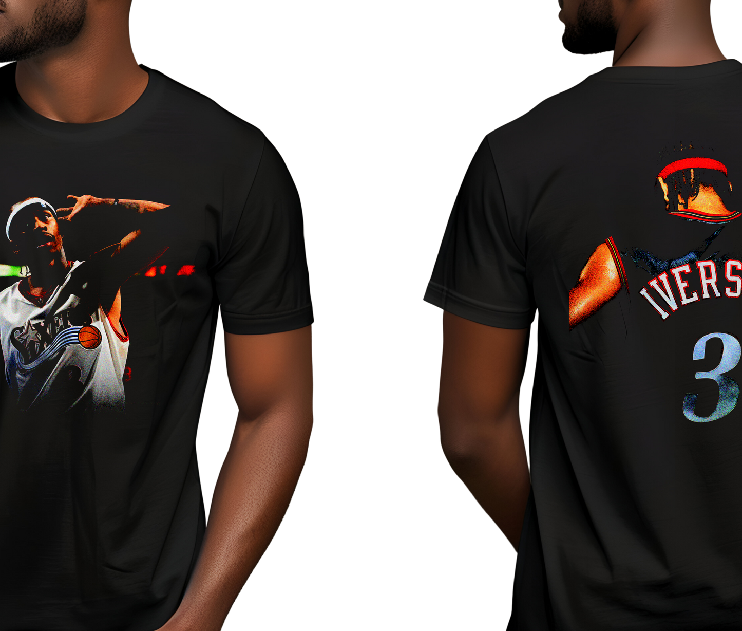 Allen Iverson The Answer Graphic Tee – NBA All-Star Retro Basketball T-Shirt, Vintage Streetwear Shirt