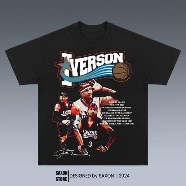 ALLEN IVERSON GRAPHIC TEE | VINTAGE GRAPHIC T-SHIRT SWEATSHIRT HOODIE | SPORT TEE | GIFT FOR FAN | HypeCrazeTee.com
