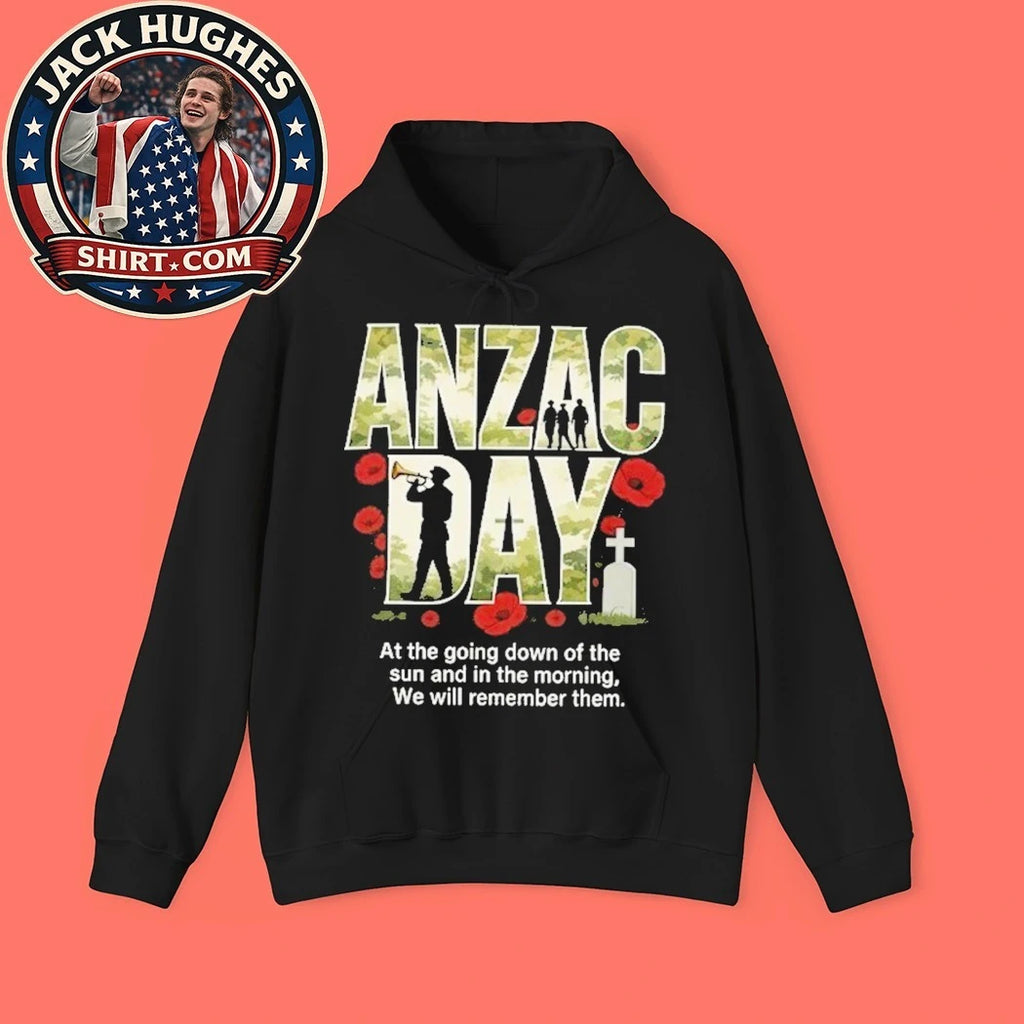 ANZAC Day Lest We Forget Poppies 2026 T-Shirt