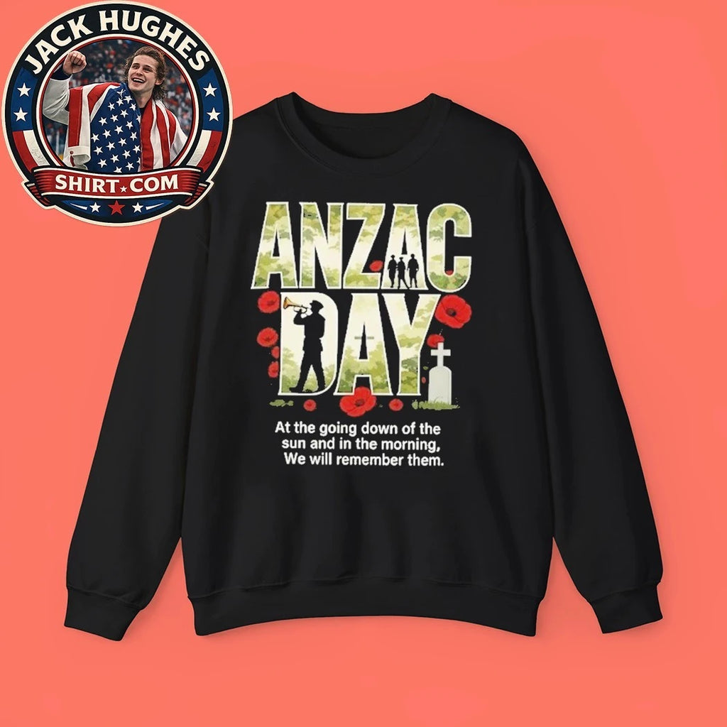 ANZAC Day Lest We Forget Poppies 2026 T-Shirt