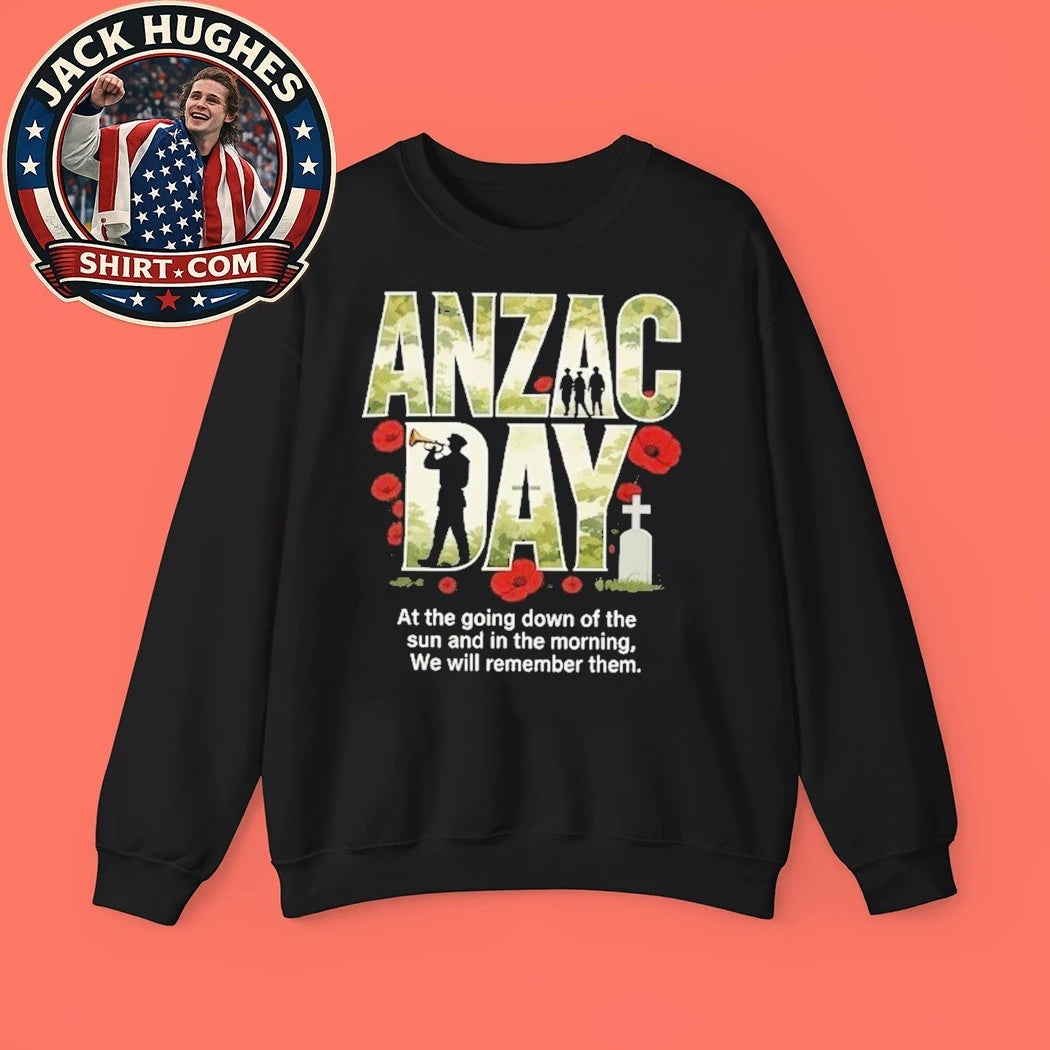ANZAC Day Lest We Forget Poppies 2026 T-Shirt