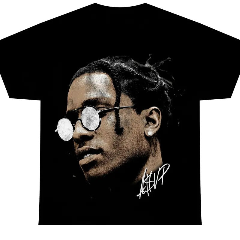 ASAP ROCKY T-SHIRT Vintage Rapper Graphic Tee Rap Hip Hop Concert Tour Shirt for Men Women Streetwear Menswear Top...