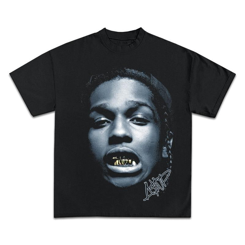 ASAP ROCKY T-Shirt Rapper Graphic Tee Rap Hip Hop Y2k Merch Men Women Menswear Top Medium Stylishstyle{n002}2 Hoodie,...
