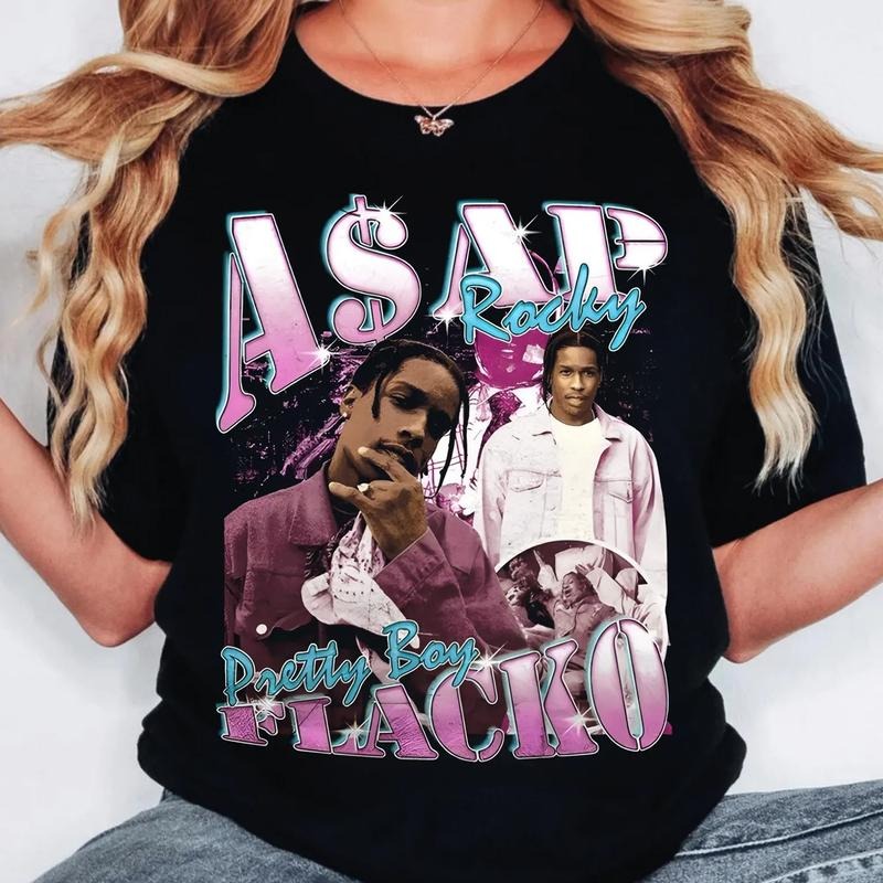 ASAP ROCKY Rapper Rap Hip Hop Y2k Menswearstyle{N002}2 T-Shirts, Hoodie, Sweatshirt