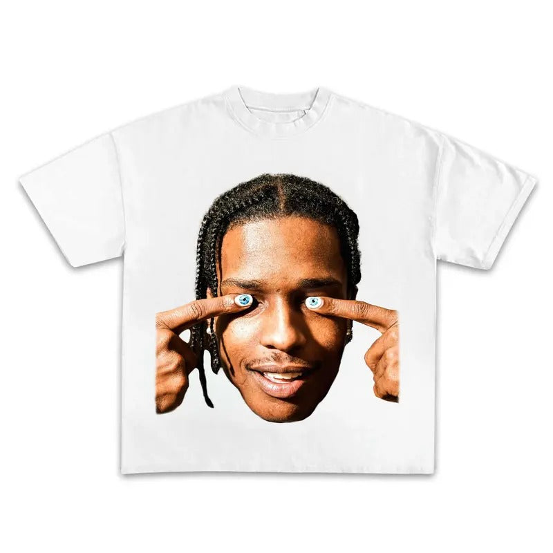 ASAP ROCKY T-Shirt Rapper Graphic Tee Rap Hip Hop Y2k Merch Men Women Menswearstyle{n002}4 Hoodie, Sweatshirt