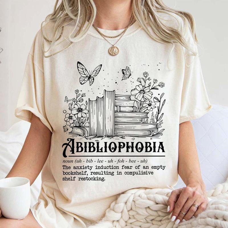 Abibliophobia Shirt, Bookish Reading  Shirt, Book Lover Shirt, Book Shirt, Librarian Shirt, Book Club Shirt, Bookish Gift...