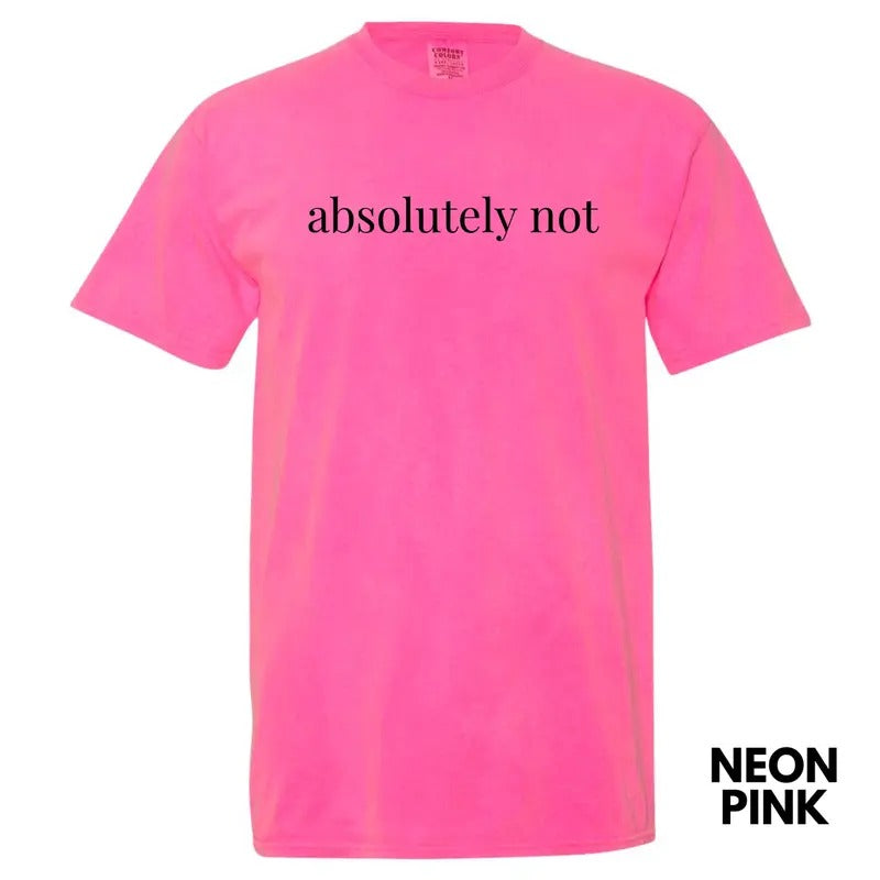 Absolutely NOT Comfort Colors T-Shirt 'NLB' Hoodie, Sweatshirt | HypeCrazeTee.com