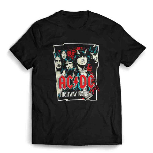 Acdc Highway To Hell Vintage Graphic Mens T-Shirt Tee