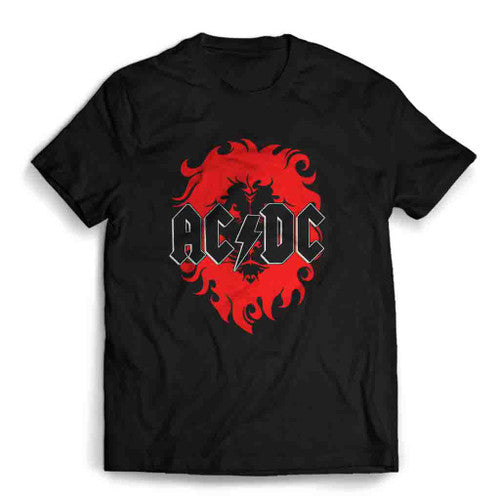 Acdc Red Lion Vintage Mens T-Shirt Tee