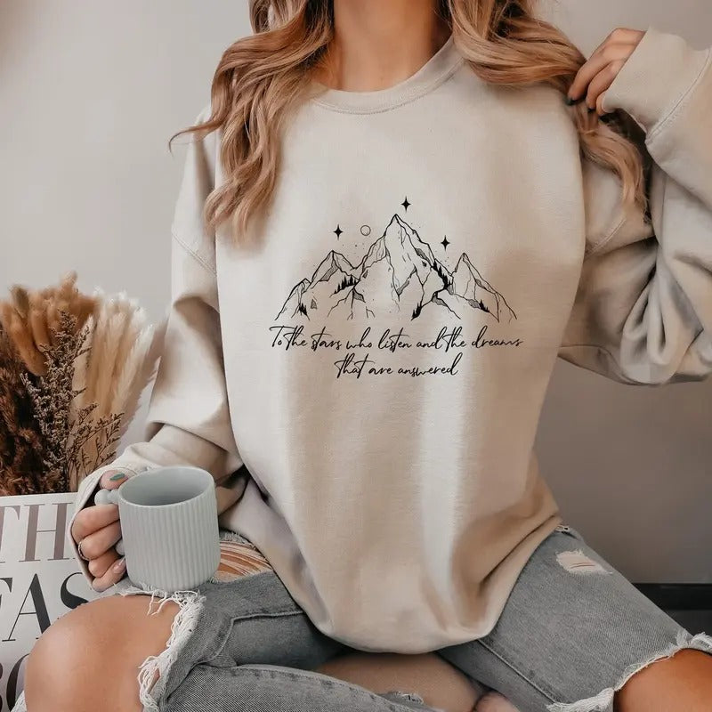 Acotar Night Court Sweatshirt -  City of Starlight Sweater - To The Stars Who Listen T-Shirts, Hoodie | HypeCrazeTee.com