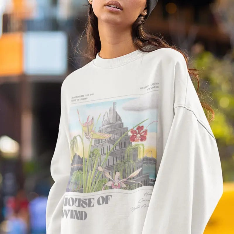 Acotar Sweatshirt, Velaris Hoodie, House of Wind Shirt, Night Court Shirt A Court of Thorns and Roses Acotar Merch...