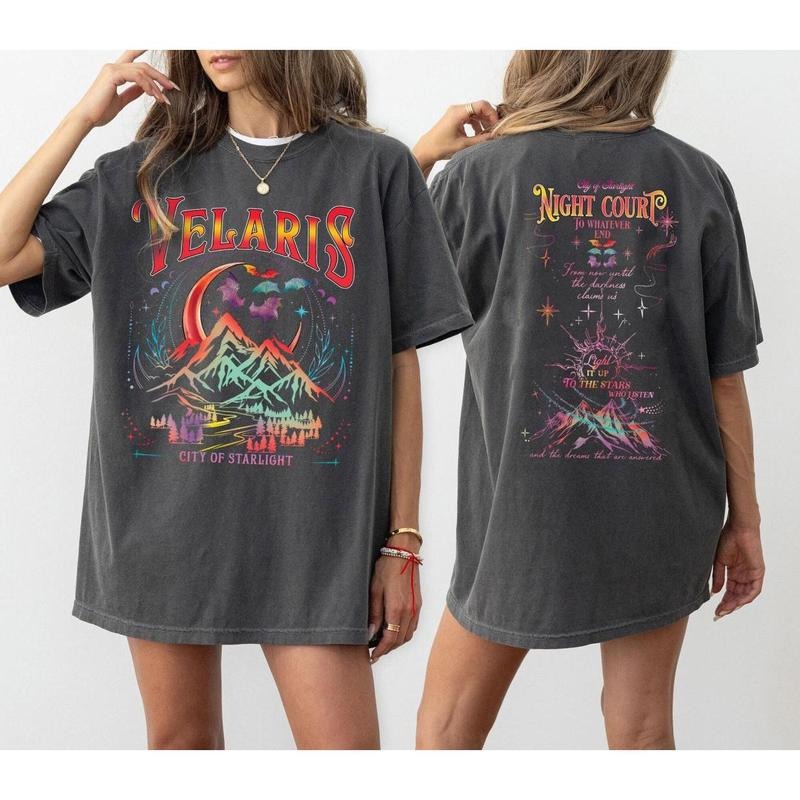 Acotar Velaris Shirt, The Night Court Shirt, Court Of Dreams, Rhysand Quotes Shirt, Acotar Velaris Shirt, Bookish Shirt,...