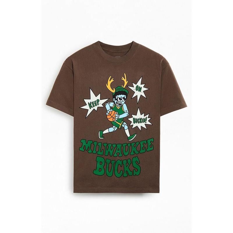 Action Figure Miles Men's NBA All-Stars Milwaukee Bucks T-Shirt - Multicolor Hoodie, Sweatshirt | HypeCrazeTee.com